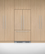Fisher & Paykel 36 inch Series 7 Integrated French Door Refrigerator Freezer installed in kitchen cabinetry