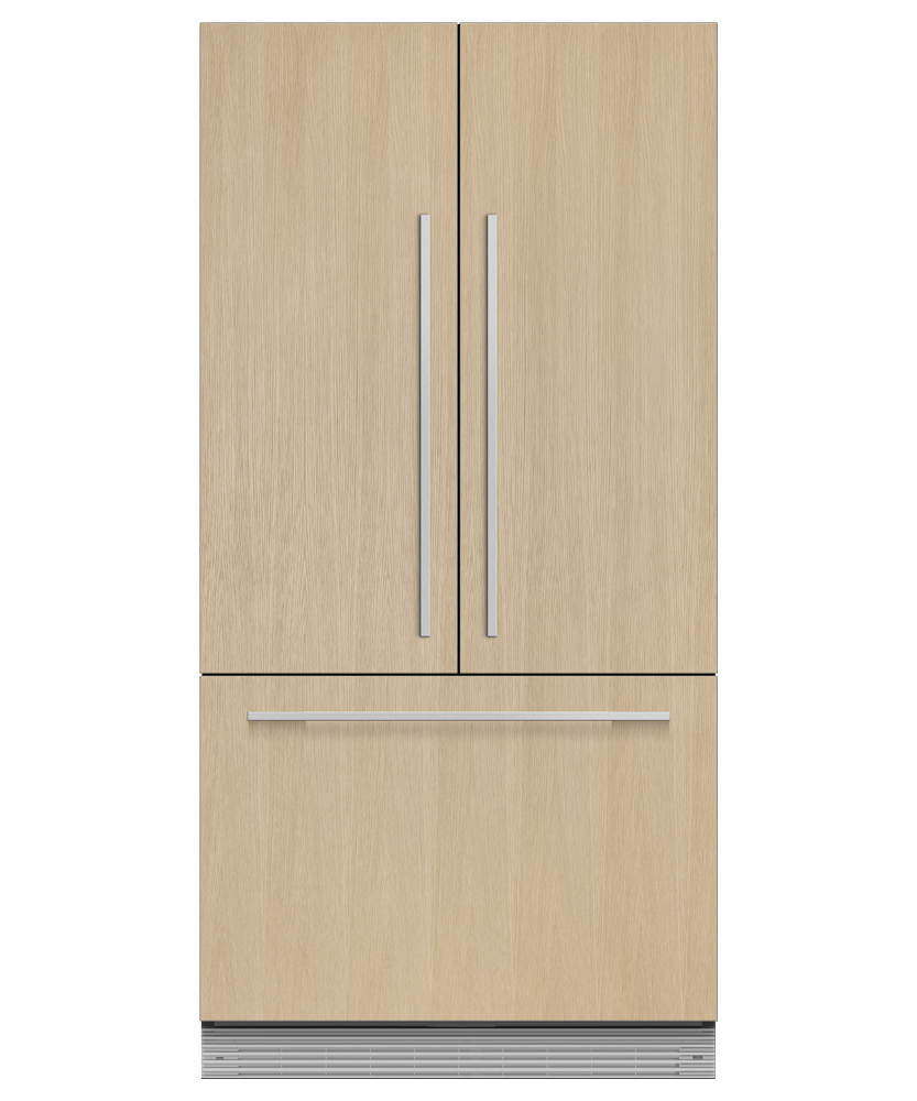 Fisher & Paykel 36 inch Series 7 Integrated French Door Refrigerator Freezer, panel ready, front view