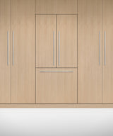Fisher & Paykel 36 inch Series 7 Integrated French Door Refrigerator Freezer installed in kitchen cabinetry