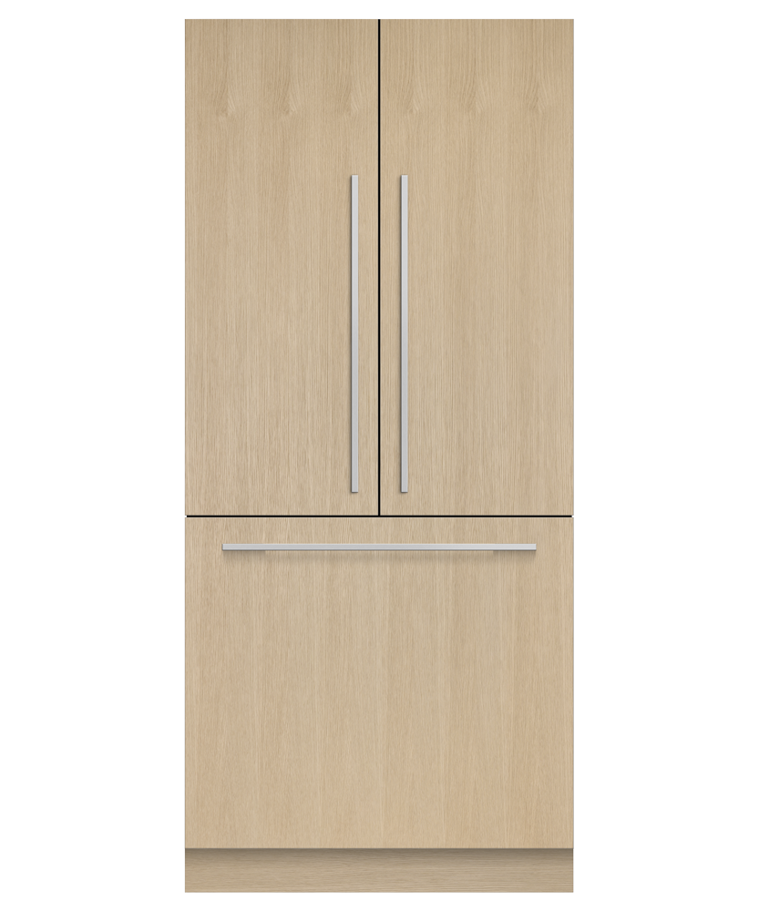 Fisher & Paykel 36 inch Series 7 Integrated French Door Refrigerator Freezer, panel ready, front view