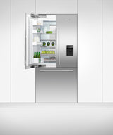 Fisher & Paykel 36 inch Series 7 Integrated French Door Refrigerator Freezer installed in kitchen cabinetry