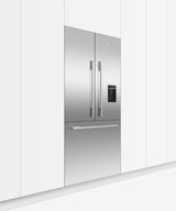 Fisher & Paykel 36 inch Series 7 Integrated French Door Refrigerator Freezer installed in kitchen, third view