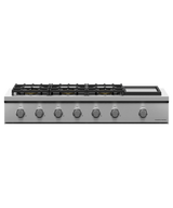 Fisher & Paykel CPV3-486GD-N 48 inch Professional 6 Burner Gas Rangetop with Griddle, Stainless Steel