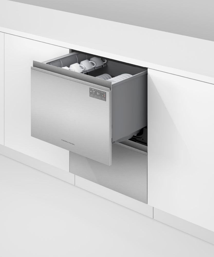 Fisher & Paykel DD24DT2NX9 Series 7 Contemporary Tall Double DishDrawer Dishwasher, Stainless Steel - Image 3