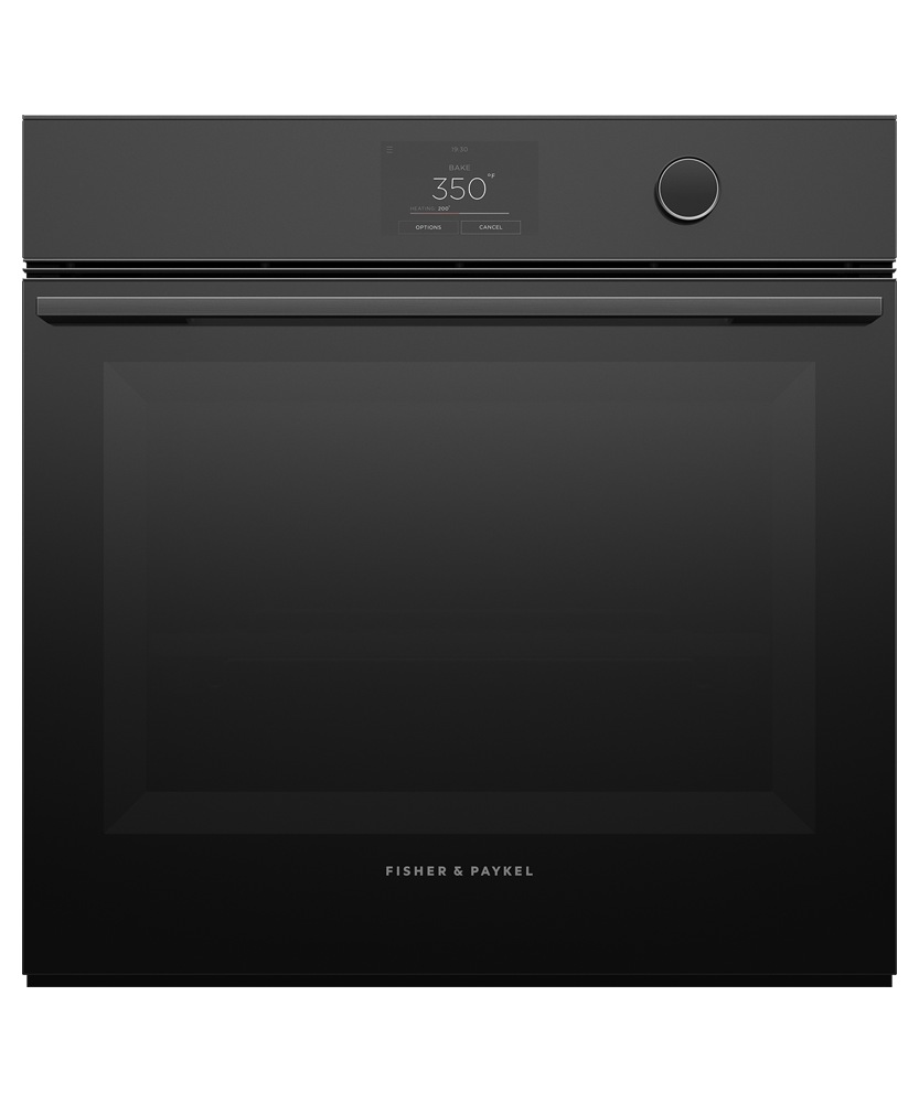 Fisher & Paykel OB24SMPTDB1 24" Series 9 Minimal Self-Cleaning Oven, 16 Function - Front View