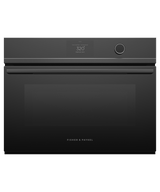 Fisher & Paykel OM24NDTDB1 24-inch Minimal Compact Convection-Speed Oven, Black Glass - Front View