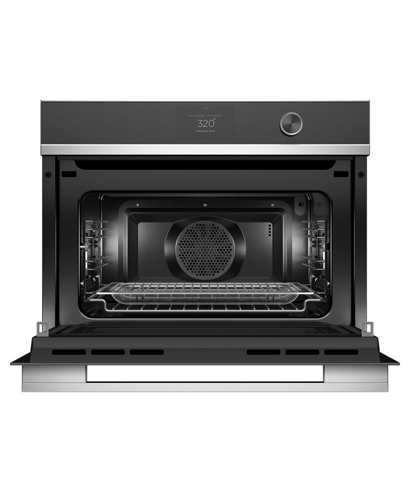 Fisher & Paykel OM24NDTDX1 Contemporary Compact Convection-Speed Oven - Angle View