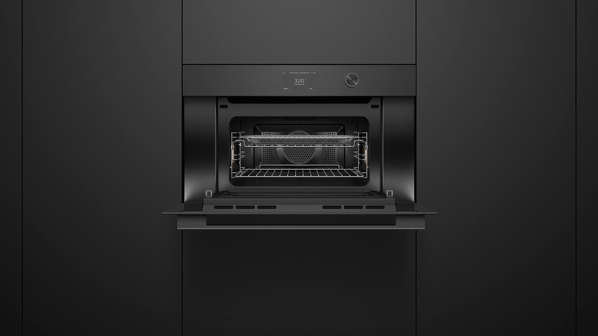 Fisher & Paykel OM30NCTDB3 Convection-Speed Oven Installed - Detail View