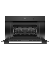 Fisher & Paykel OM30NCTDB3 Convection-Speed Oven Black Glass - Front View Alternate