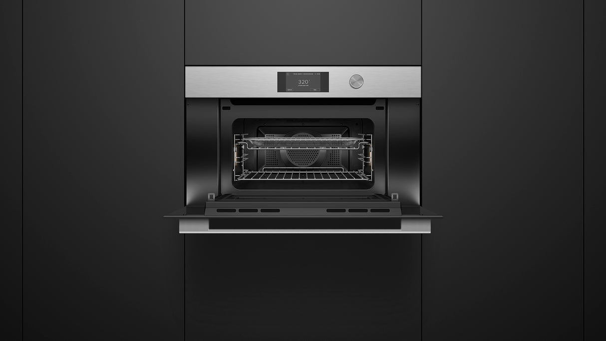 Fisher & Paykel OM30NCTDX3 Convection-Speed Oven Installed - Detail View