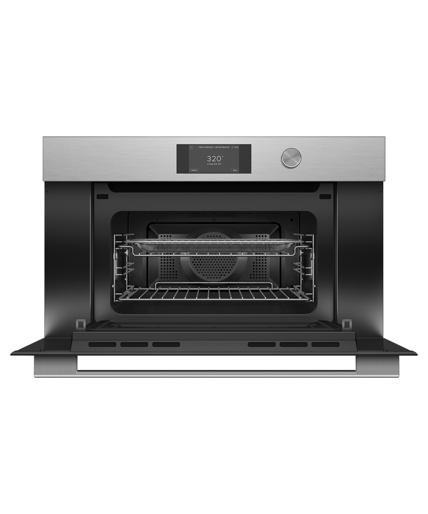 Fisher & Paykel OM30NCTDX3 30-inch Contemporary Compact Convection-Speed Oven - Front View Alternate