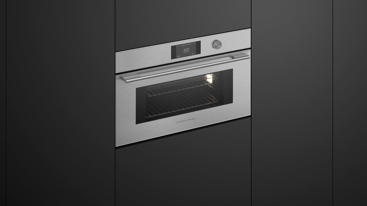 Fisher & Paykel OM30NCTDX3 Convection-Speed Oven Installed in Kitchen