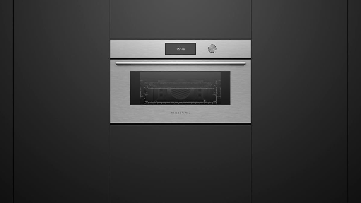 Fisher & Paykel OM30NCUDX3 Convection-Speed Oven Installed - Alternate View