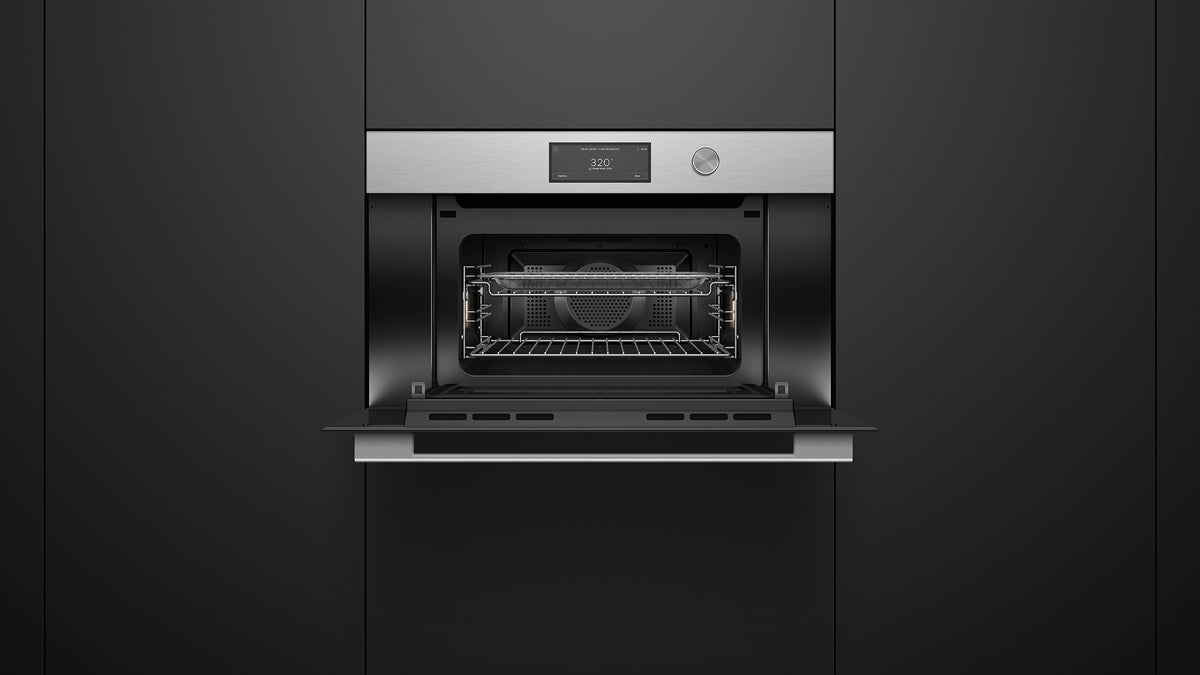 Fisher & Paykel OM30NCUDX3 Convection-Speed Oven Installed - Detail View