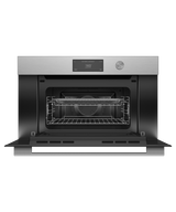 Fisher & Paykel OM30NCUDX3 30-inch Contemporary Compact Convection-Speed Oven - Front View Alternate