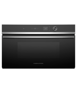 Fisher & Paykel OM30NDLX1 30 inch Contemporary Compact Convection-Speed Oven, Stainless Steel - front view