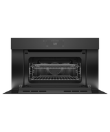 Fisher & Paykel OM30NMUNB3 Convection-Speed Oven Black Glass - Front View Alternate