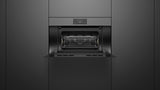 Fisher & Paykel OM30NMUNG3 Minimal Handleless Compact Convection-Speed Oven installed, angled kitchen view