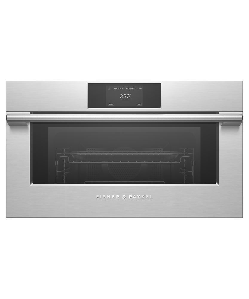 Fisher & Paykel OM30NPTX3 30-inch Professional Compact Convection-Speed Oven - Front View