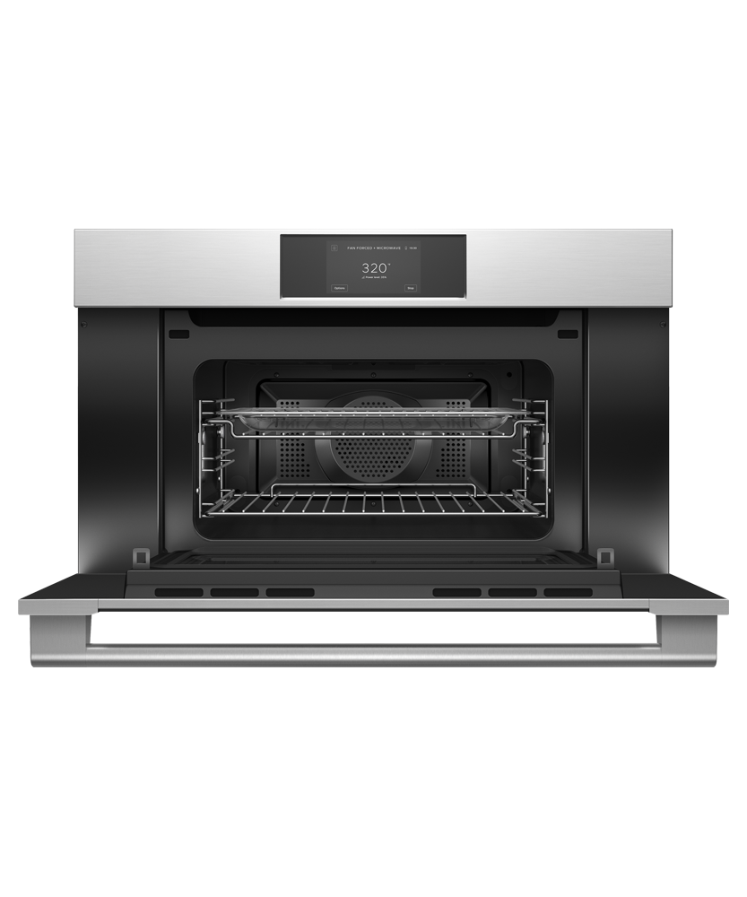 Fisher & Paykel OM30NPTX3 30-inch Professional Compact Convection-Speed Oven - Front View Alternate