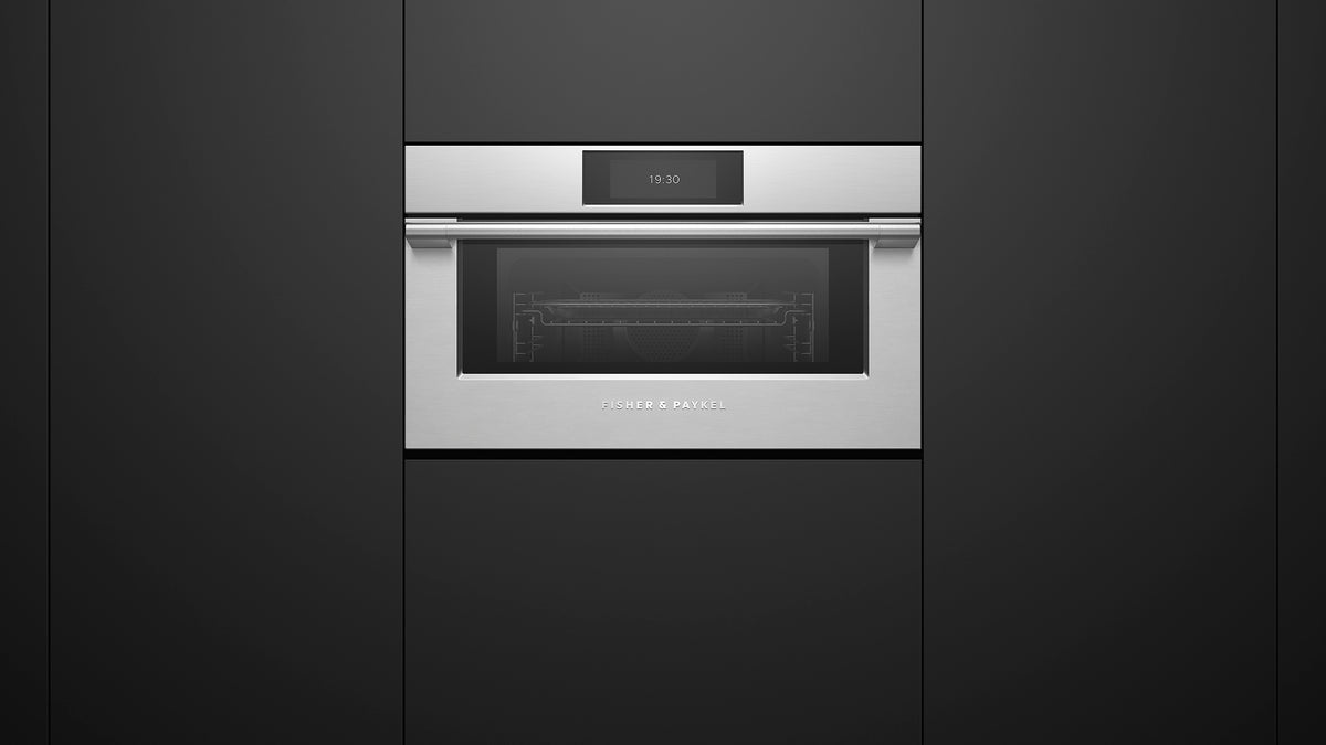 Fisher & Paykel OM30NPUX3 Convection-Speed Oven Installed - Alternate View