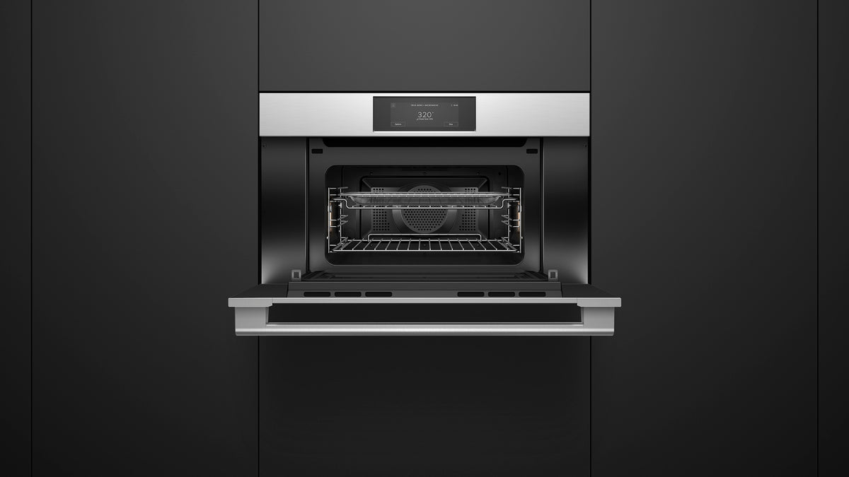 Fisher & Paykel OM30NPUX3 Convection-Speed Oven Installed - Detail View