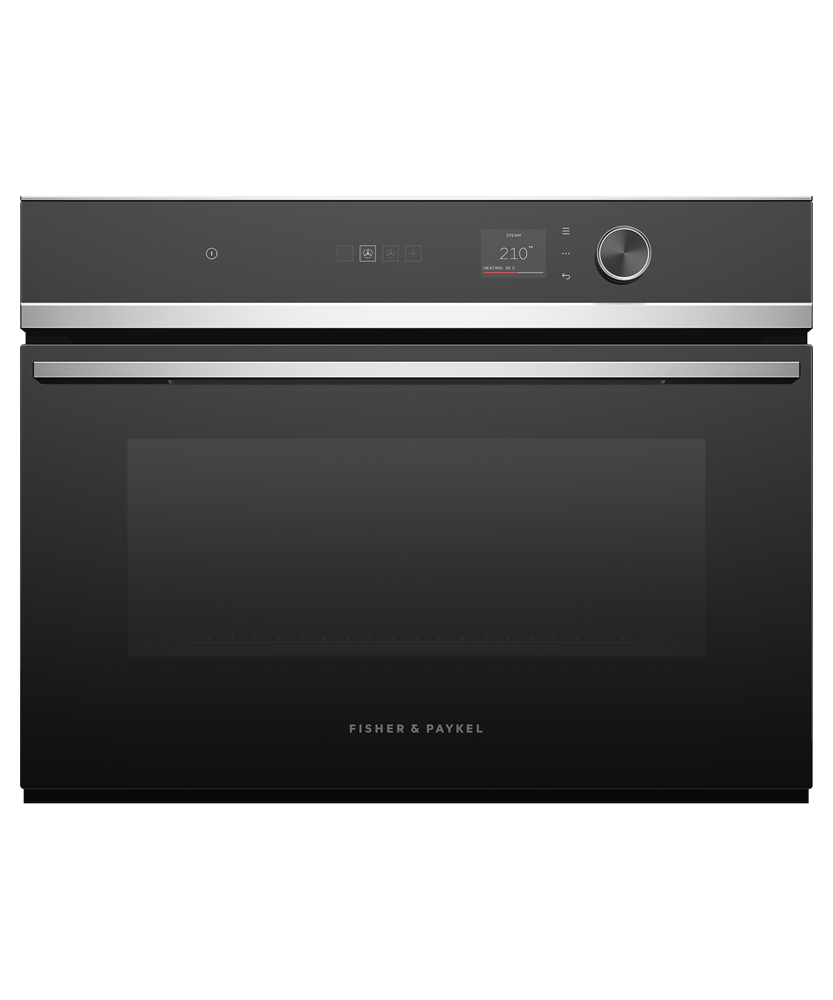 Fisher & Paykel OS24NDLX1 24-inch Contemporary Compact Combi-Steam Oven - Front View