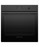 Fisher & Paykel OS24SMTDB1 24-inch Minimal Combi-Steam Oven, Black Glass - Front View