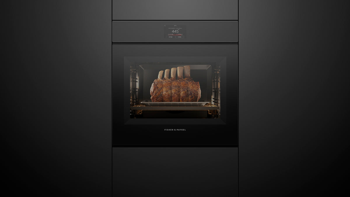 Fisher & Paykel OS24SMTNB1 Combi-Steam Oven - Propped Roast Installation