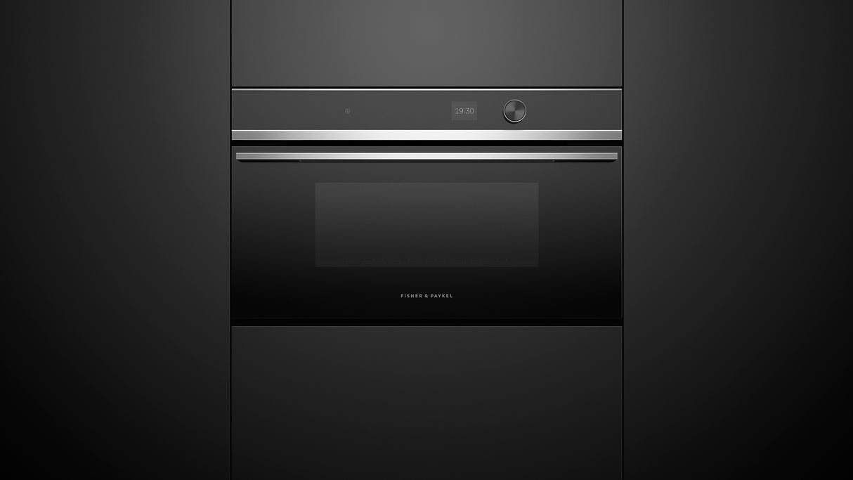 Fisher & Paykel OS30NDLX1 Contemporary Compact Combi-Steam Oven installed in kitchen