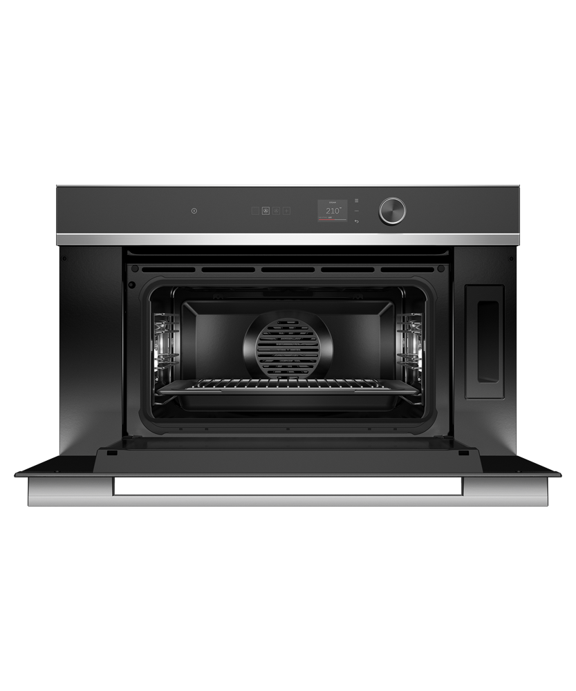 Fisher & Paykel OS30NDLX1 Contemporary Compact Combi-Steam Oven - angled view