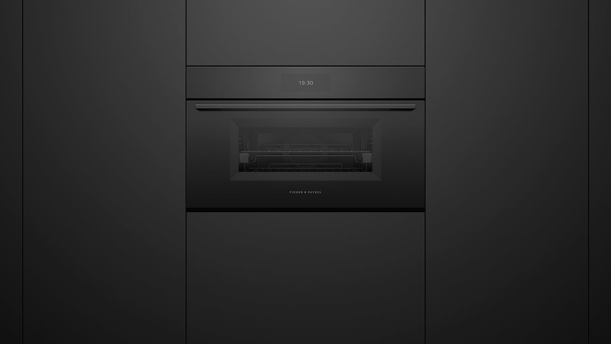 Fisher & Paykel OS30NMUB3 Combi-Steam Oven Installed - Alternate View
