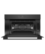 Fisher & Paykel OS30NMUB3 Combi-Steam Oven Black Glass - Front View Alternate