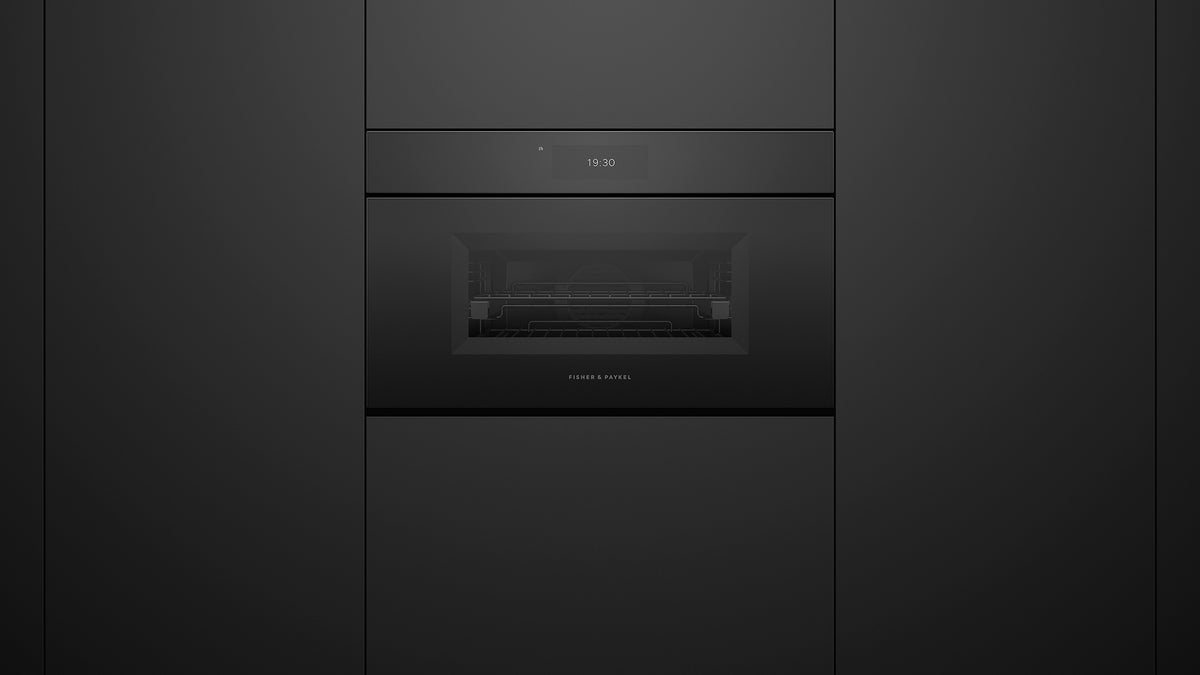 Fisher & Paykel OS30NMUNB3 Combi-Steam Oven Installed - Alternate View