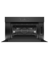 Fisher & Paykel OS30NMUNB3 Combi-Steam Oven Black Glass - Front View Alternate