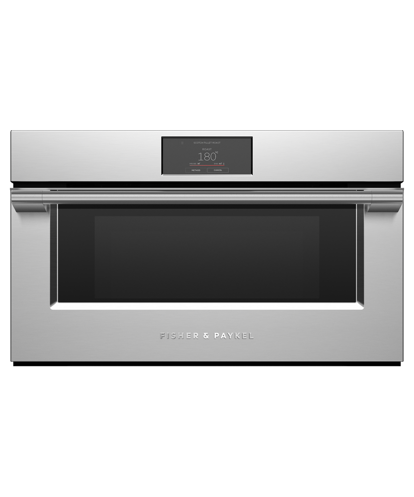Fisher & Paykel OS30NPTX1 30 inch Professional Compact Combi-Steam Oven, Stainless Steel - front view