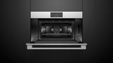 Fisher & Paykel OS30NPTX1 Professional Compact Combi-Steam Oven installed, angled kitchen view