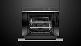Fisher & Paykel OS30SDLX1 Contemporary Combi-Steam Oven installed, angled kitchen view