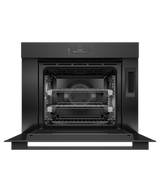 Fisher & Paykel OS30SMUB3 Combi-Steam Oven Black Glass - Front View Alternate