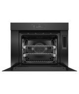 Fisher & Paykel OS30SMUNB3 Combi-Steam Oven Black Glass - Front View Alternate
