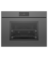 Fisher & Paykel OS30SMUNG3 30 inch Minimal Handleless Combi-Steam Oven, Grey Glass - front view