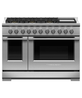 Fisher & Paykel RGV3-486GD-L 48-inch Professional 6 Burner with Griddle Gas Range - Front View