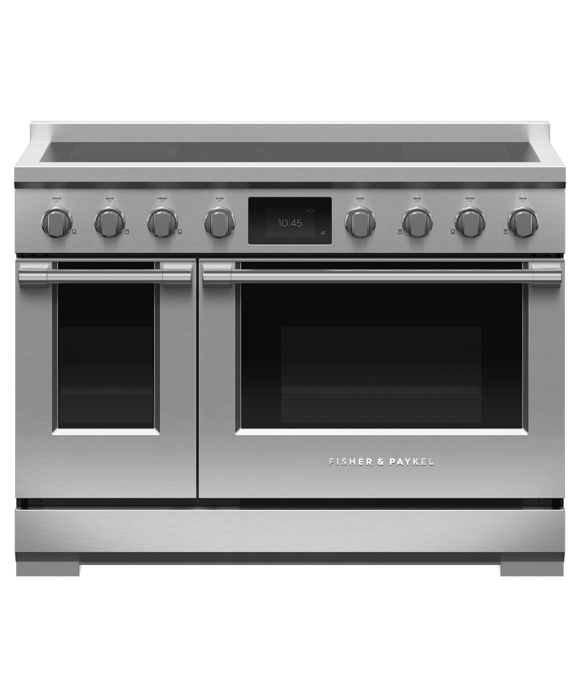 Fisher & Paykel RIV3-486 48 inch Professional Induction Range - front studio view