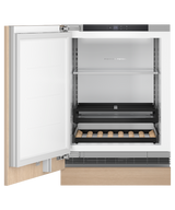 Fisher & Paykel RS2435SBL1 24" Series 9 Integrated Beverage Center, 4.6 cu. ft., Panel Ready Solid Door, Left Hinge (Reversible Door) - Angle View