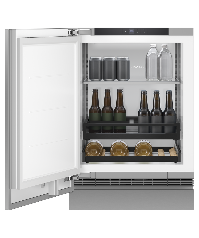 Fisher & Paykel RS2435SBL1 24" Series 9 Integrated Beverage Center, 4.6 cu. ft., Panel Ready Solid Door, Left Hinge (Reversible Door) - Detail View