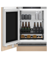 Fisher & Paykel RS2435SBLT1 24" Series 9 Integrated Beverage Center, 4.6 cu. ft., Panel Ready Glass Door, Left Hinge (Reversible Door) - Detail View