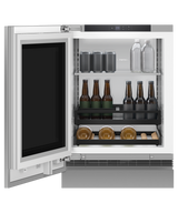 Fisher & Paykel RS2435SBLT1 24" Series 9 Integrated Beverage Center, 4.6 cu. ft., Panel Ready Glass Door, Left Hinge (Reversible Door) - Detail View