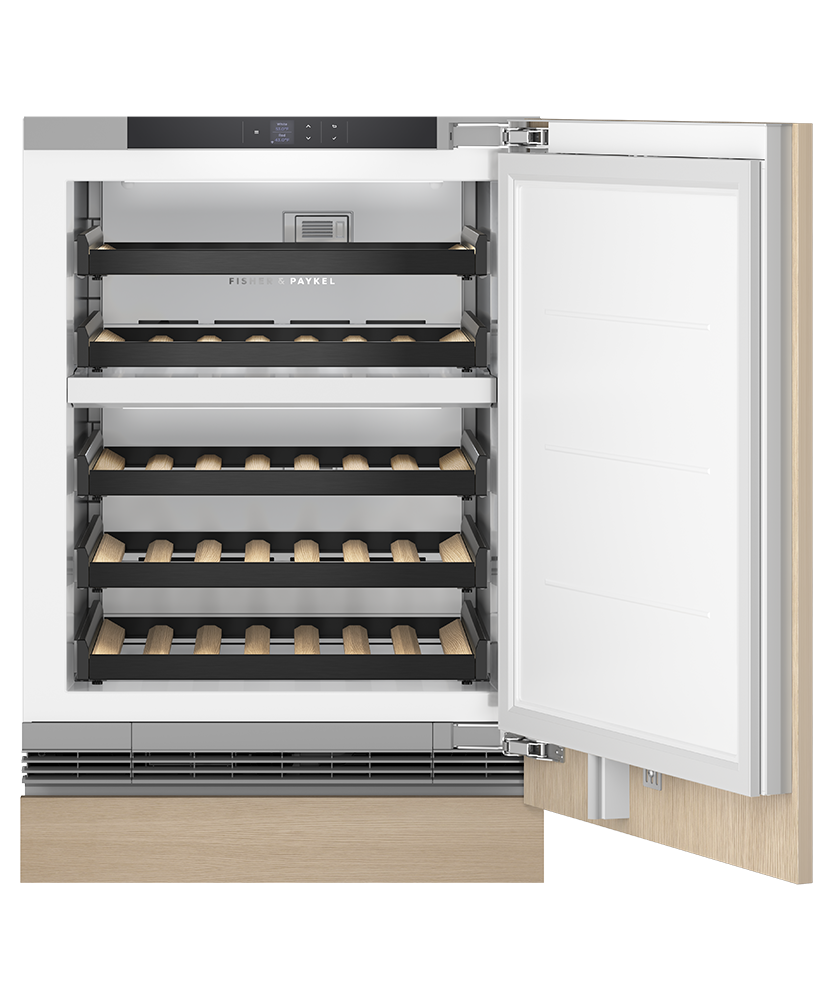 Fisher & Paykel RS2435V2R1 Integrated Wine Cabinet, Panel Ready - angled view