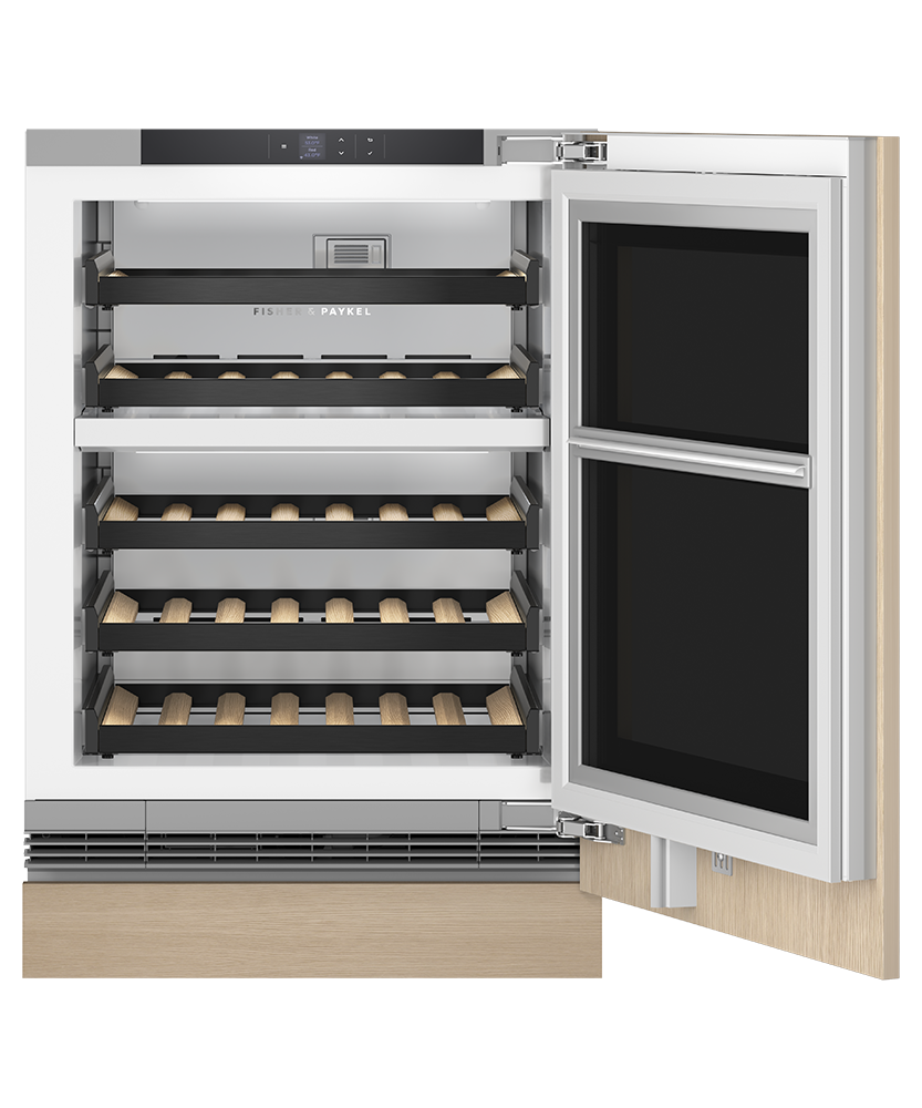 Fisher & Paykel RS2435V2RT1 Integrated Wine Cabinet, Panel Ready - angled view