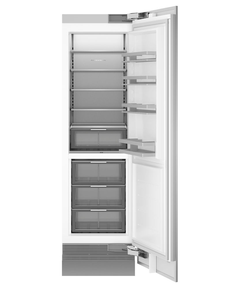 Fisher & Paykel RS2484SRHE1 column refrigerator angled studio view